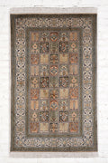 Handmade Garden Of Paradise Kashmir Silk Carpet 4x6 feet.