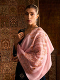 Handwoven Pure Pashmina Pink Sozni Palladar Stole