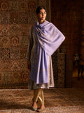 Kashmiri Handwoven Pure Pashmina Lilac Sozni Kunjidar Stole