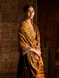 Handwoven Pure Pashmina Yellow Sozni Jaali Shawl