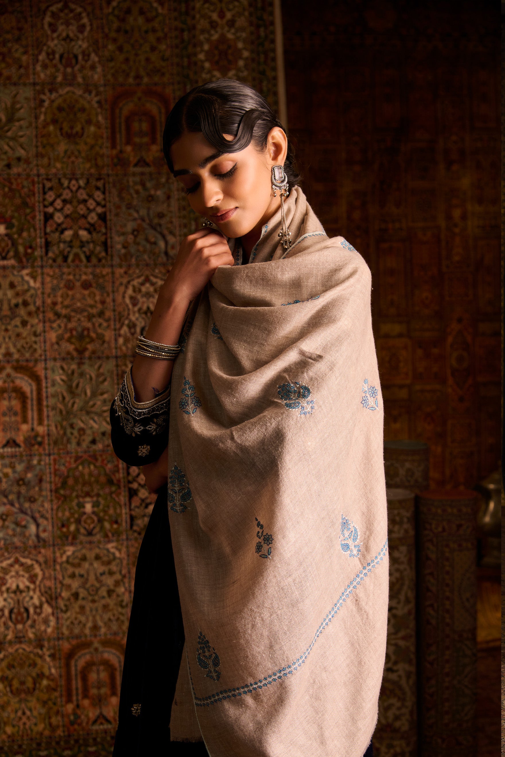 Handwoven Pure Pashmina Stole